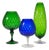Mid-Century Empoli Glass, 1960s, Set of 3 For Sale