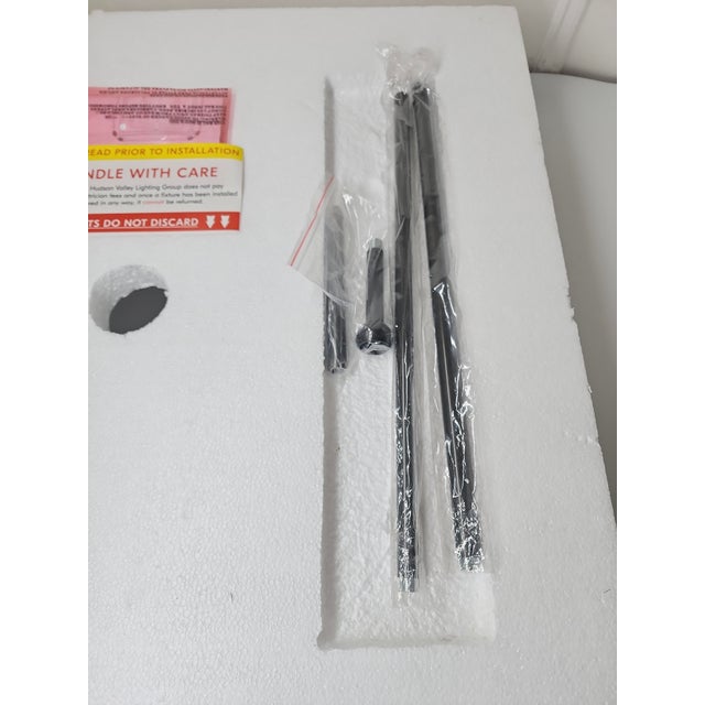 Ebony Hudson Valley 27" Georgia Rattan Pendant Lights in Old Bronze Finish – New in Box For Sale - Image 8 of 10