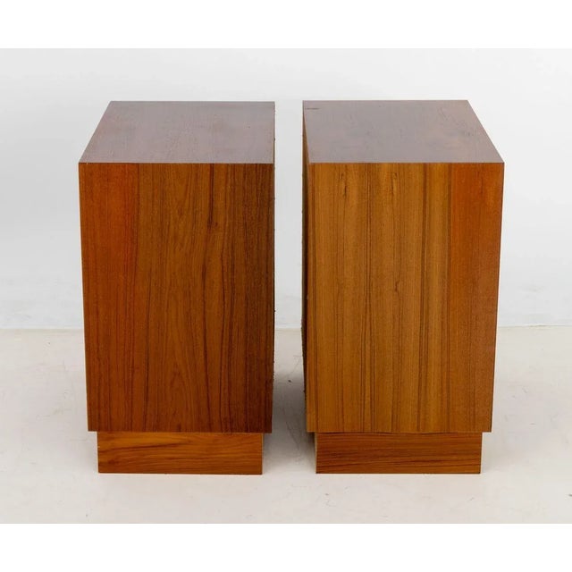 Danish Modern Teak Wood Chest of Drawers, Pair For Sale In New York - Image 6 of 7