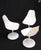 Mid-Century Modern Set of 3 Mid Century Modern Tulip Base White Fiberglass Side Dining Chairs MINT! For Sale - Image 3 of 14