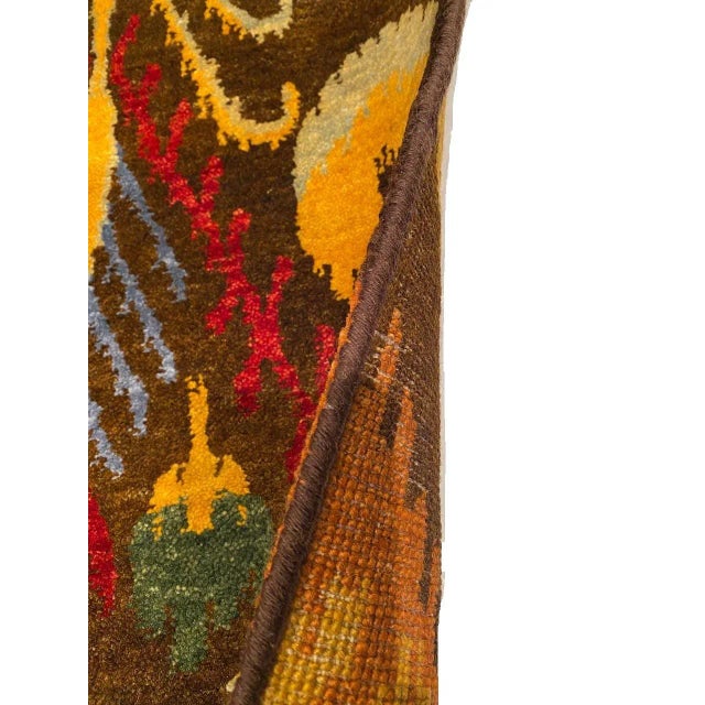 2020s Fine Hand Knotted Multi Color Ikat Design For Sale In Washington DC - Image 6 of 12