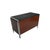Stow & Davis Vintage Mid Century Modern Walnut and Electa Chrome Credenza Filing Cabinet by Stow Davis For Sale - Image 4 of 16
