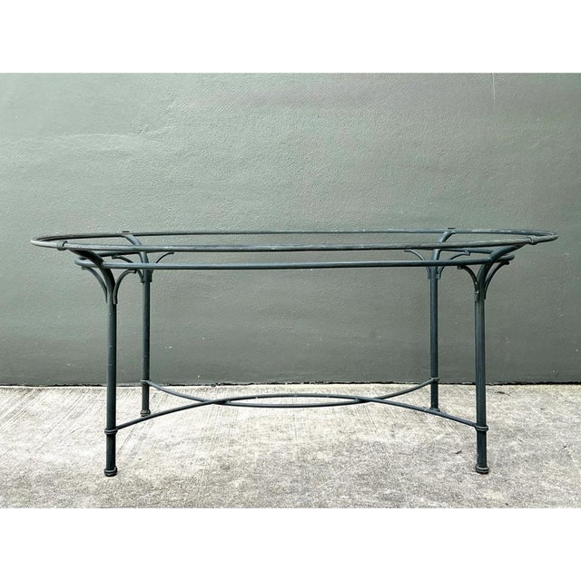Brown Jordan Vintage Metal Oval Table For Sale - Image 11 of 12