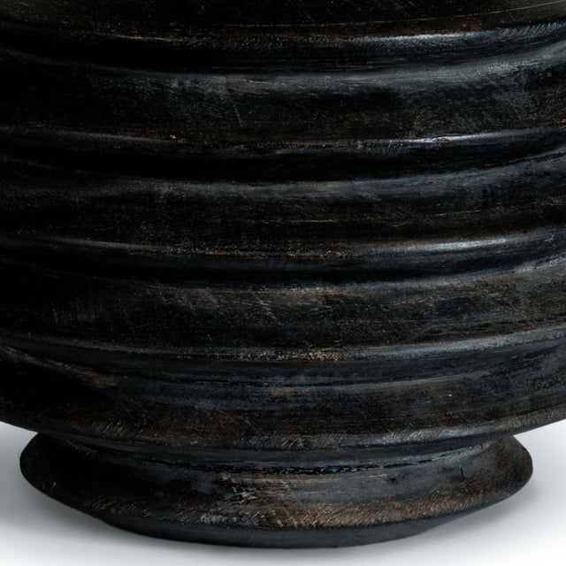 Coastal Living Accordion Table Lamp Round in Ebony For Sale - Image 4 of 6