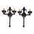 Ironware International Inc. Athena Wrought Iron Wall Sconces-a Pair For Sale