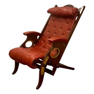 Campaign English Armchair, 1890 For Sale