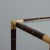 Bamboo and Brass Coffee Table with Wheels, 1950s-1960s For Sale - Image 4 of 9