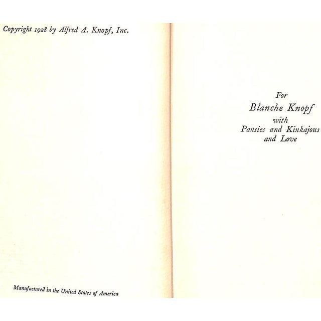 VAN VECHTEN, Carl [297] pp. Alfred A. Knopf 1928 7 3/4" x 5 1/2" Jacket design by Ronald McRae Novel of the "extraordinary...