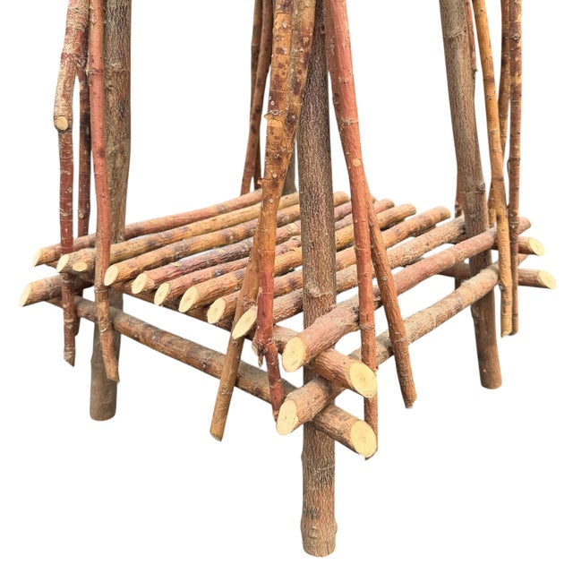 Pair of Adirondack Style Twig Tables For Sale - Image 15 of 18
