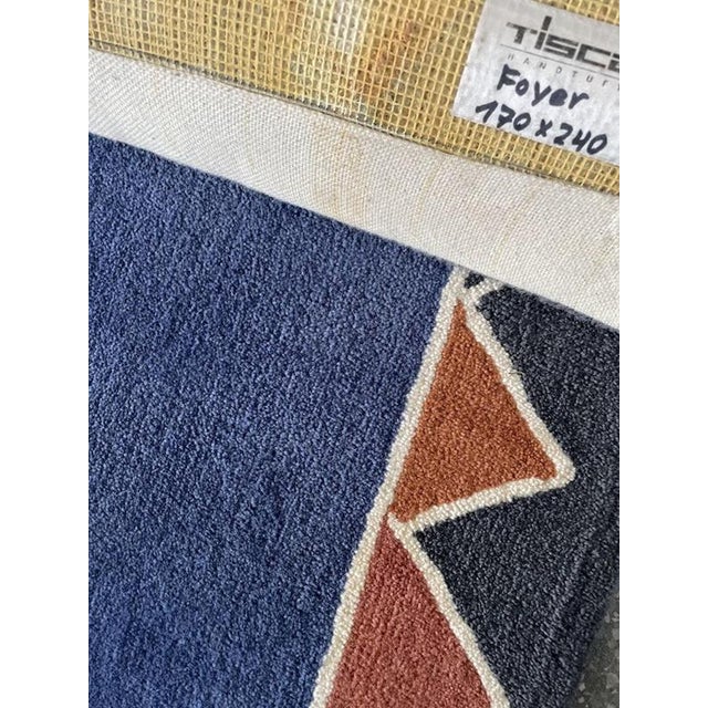1990s Hand-Tufted Foyer Rug from Tisca, Switzerland, 1990s For Sale - Image 5 of 6