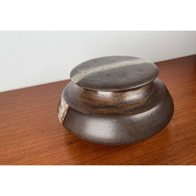 Ceramic Mid-Century Modern German Studio Pottery Jar with Lid from Kellner Keramik, 1978 For Sale - Image 7 of 18