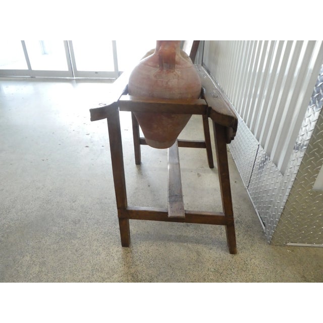 Antique Two-Hole Poplar Water Jug Holder- 3 Pieces For Sale - Image 11 of 13