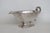Mid 20th Century Metal Gravy Boat Silver Plated Sauce Serving Dish With Scrollwork Handle For Sale - Image 4 of 15