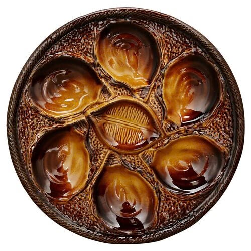 Add a dash of vintage sophistication to your table with this set of six mid-century oyster plates by St. Clement. Each...