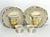Pair of Italian Porcelain Pottery Woven Lattice Basketweave Wall Pockets for your consideration. Each wall pocket measures...
