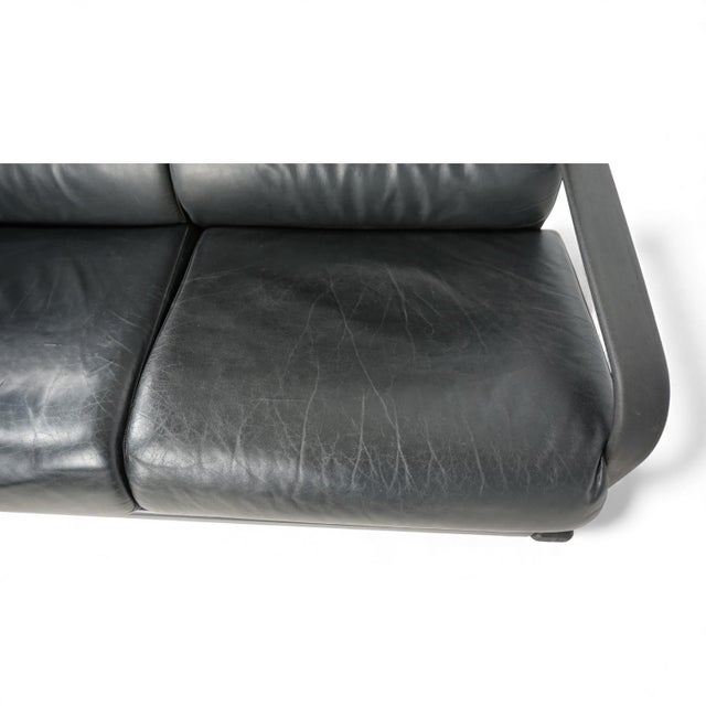 Lobbytop Three-Seater Leather Sofa by Otto Zapf for Drabert, 1970 For Sale - Image 12 of 18