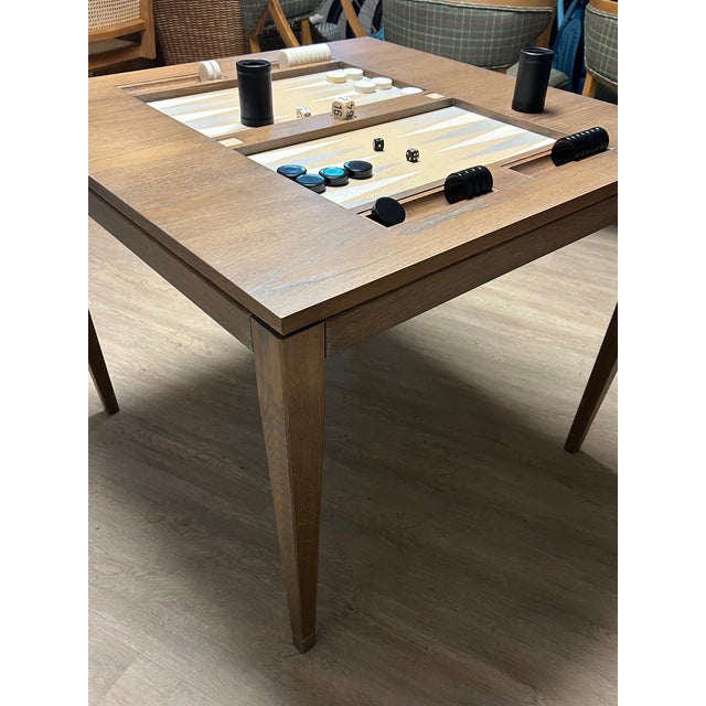 Oomph 36” Backgammon Table With Lucite Top For Sale - Image 10 of 12