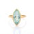 4.38ct Marquise Cut Vivid Aquamarine Solitaire Birthstone Ring Size 7 by VRJewels For Sale