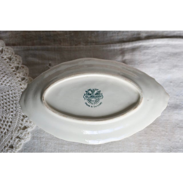 Ivory Antique Ivory Earthenware Gravy Boat from Villeroy & Boch, 1970s For Sale - Image 8 of 10