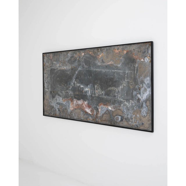Abstract Metal Artwork in Wooden Frame For Sale - Image 12 of 13