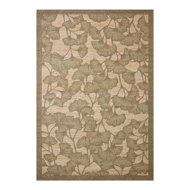 Chris Loves Julia x Loloi Rue Olive / Sage 5'-0" x 7'-6" Area Rug For Sale
