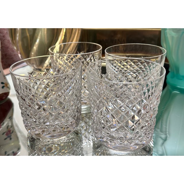 Set of 4 Waterford Crystal Whiskey Tumbler Glasses. This listing is for 4 tumblers but we actually have 8 available.