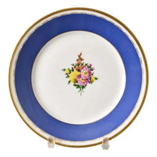 Hand-Painted Porcelain Plate from Befos, 1890s For Sale