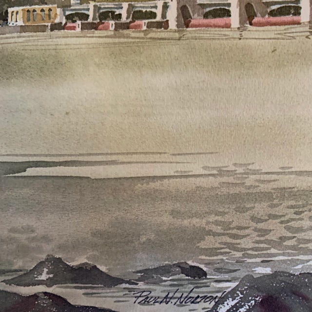 Mid 20th Century Architectural and Coastal Prints - Set of 3 For Sale - Image 12 of 13