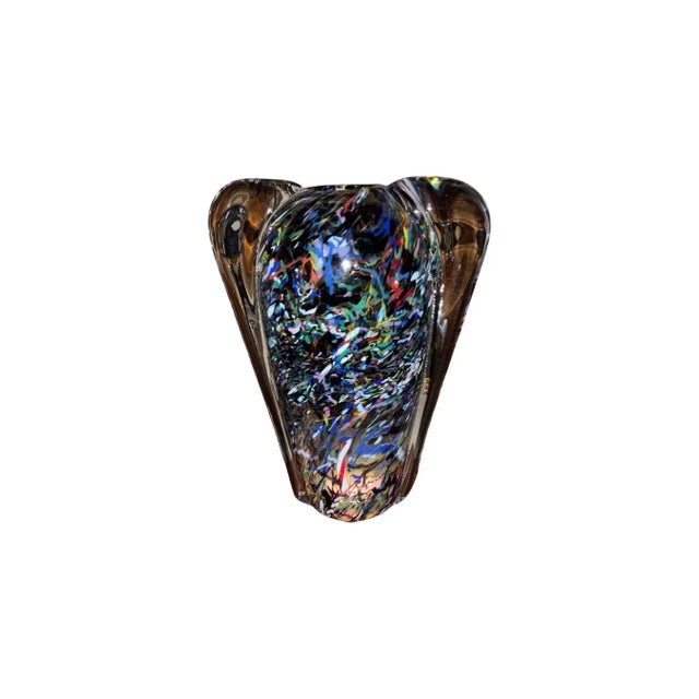 Beautiful art glass vase by Kosta Boda. Signed and numbered on the bottom but not readable by myself. Quite a statement...