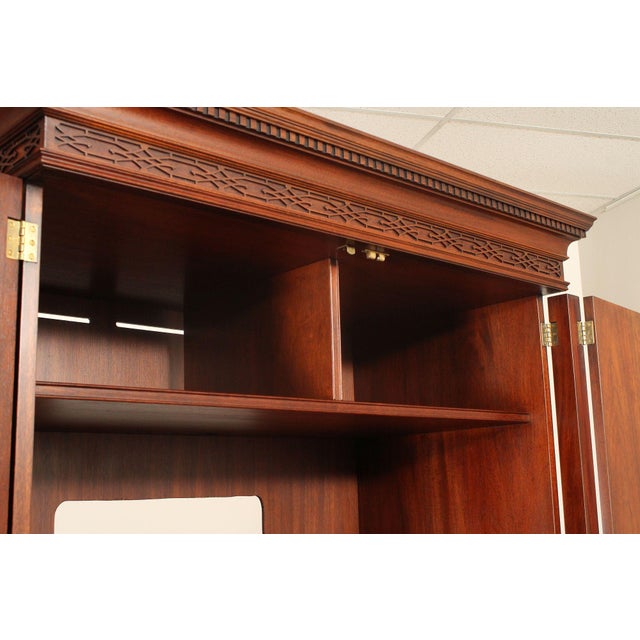 Henkel Harris Mahogany Entertainment Armoire For Sale - Image 16 of 18