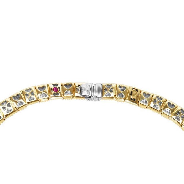 2000 - 2009 Roberto Coin Appassionata Necklace in 18 Karat Gold 70 Grams and Diamonds For Sale - Image 5 of 18