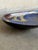 Ceramic Michael Andersen Stoneware Triangular Catchall Dish Blue Abstract Pattern Denmark 1960s For Sale - Image 7 of 10