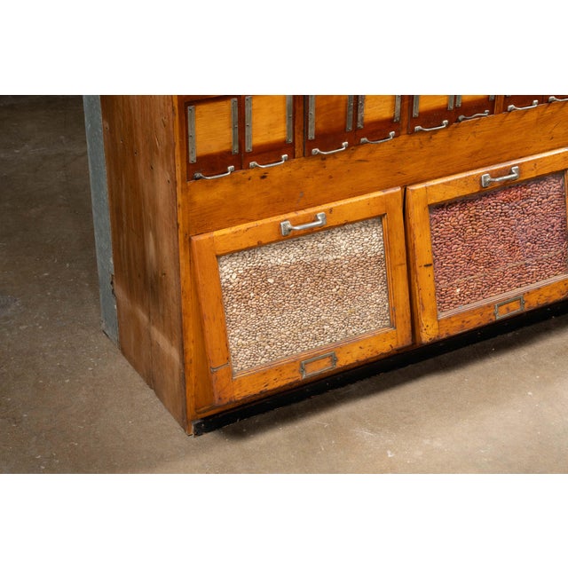 Massive Antique Maple Dry Goods Cabinet For Sale - Image 12 of 18
