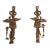Pair Federal Style Gold Finish Eagle Candelabras For Sale
