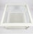 Vintage Faux Bamboo Regency Oversized White Glass Top Cane Bottom Shelf Square Side Coffee Tables- a Pair For Sale In West Palm - Image 6 of 11