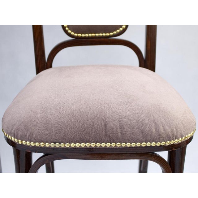 Art Noveau Bentwood Chairs from Thonet, 1905, Set of 4 For Sale - Image 6 of 11