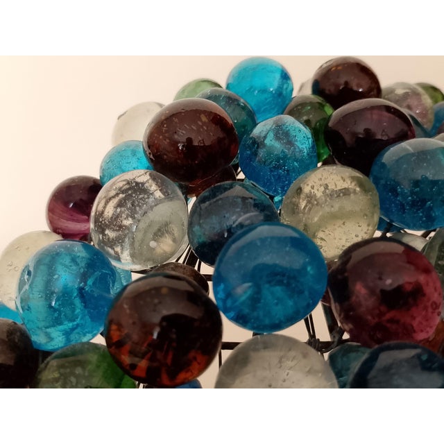 Hand-Crafted Murano Glass and Iron Lamp, 1950s For Sale - Image 4 of 12