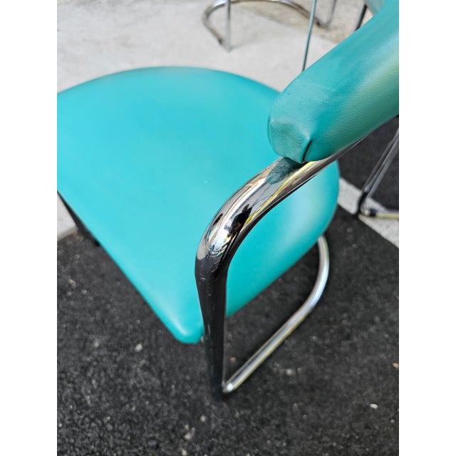 Mid 20th Century Gordon International Anton Lorenz Style Cantilever Chairs- Set of 8 For Sale - Image 10 of 11