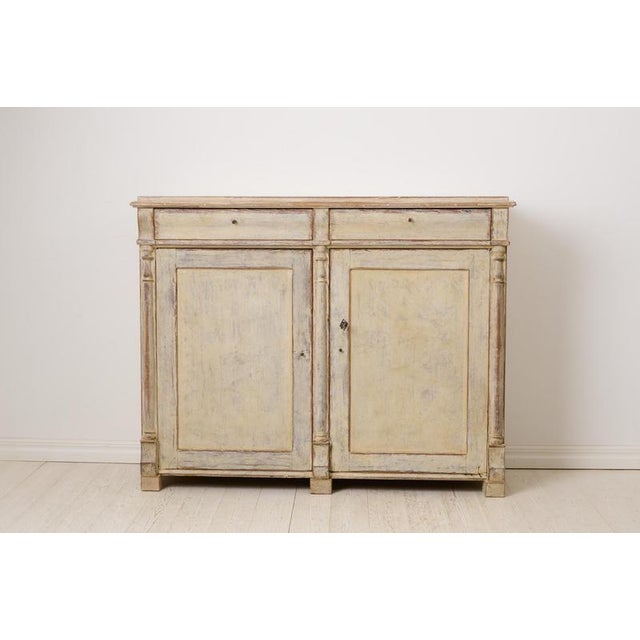 Antique Northern Swedish Empire Rustic Handmade Sideboard For Sale - Image 6 of 13