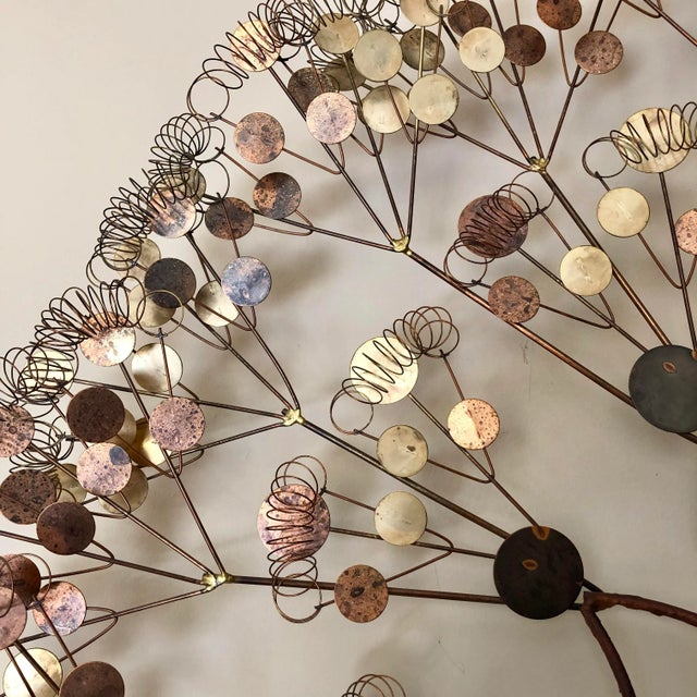 Mid-Century Modern Curtis Jere 'Raindrops' Wall Art Sculpture For Sale - Image 3 of 11