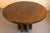 Brown Early Oak Dining Table with Diamond-Carved Chairs by Giuseppe Rivadossi, 1979, Set of 5 For Sale - Image 8 of 9