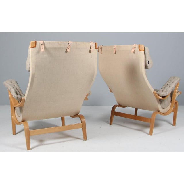Wood Pernilla Lounge Chair by Bruno Mathsson for DUX, 1980s For Sale - Image 7 of 9