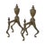 Antique British Victorian Brass Fire Dogs, 1880, Set of 2 For Sale - Image 3 of 18