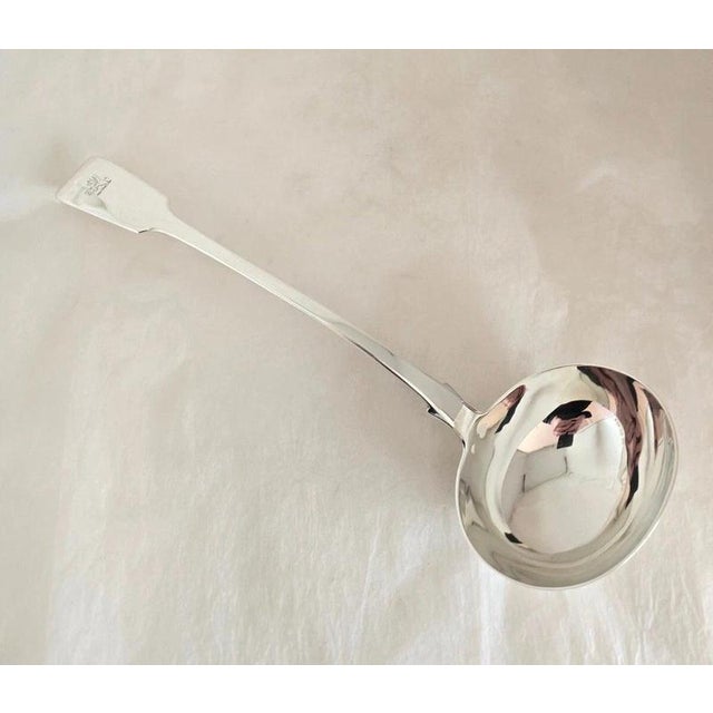 George IV Sterling Silver Griffin Crest Soup Ladle, 1829 For Sale - Image 6 of 18