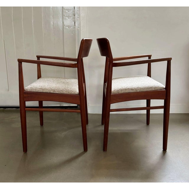 Armchairs by Henning Kjaernulf for KS Mobler, Denmark, 1960s, Set of 2 For Sale - Image 9 of 12