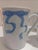 For your consideration. . . A lovely vintage set of blue ribbon motif porcelain mugs made exclusively for Neiman Marcus....