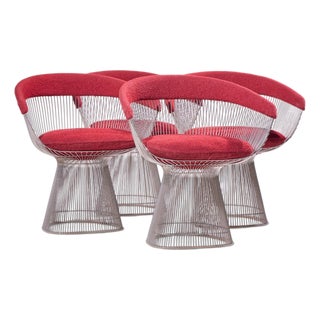 Warren Platner for Knoll Mid Century Dining Chairs - Set of 4 For Sale