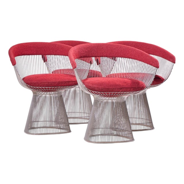 Warren Platner for Knoll Mid Century Dining Chairs - Set of 4 For Sale