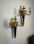 Pair of Louis XVI French Style Wall Sconces, Bronze, Ebony, Hollywood Regency, In the Manner of Maison Bagues A...