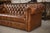Animal Skin Chesterfield Sofa in Tan Tufted Leather, 1990s For Sale - Image 7 of 12